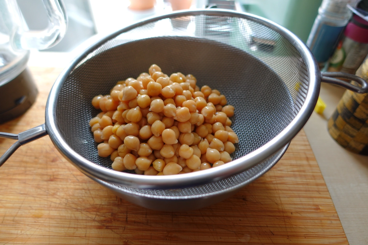 hummus preparation step 1